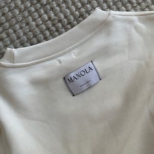 MANOLA manina white cropped sweater. Never worn